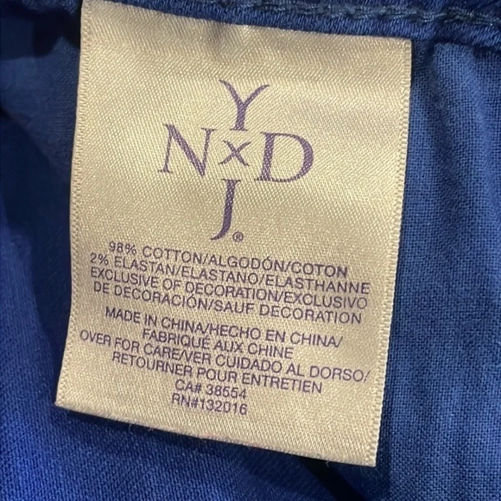 NYDJ‎ Colbalt Blue Ankle Jeans Size 10